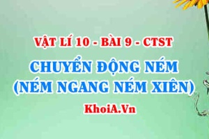 Phương trình quỹ đạo ném ngang, Công thức tính tầm xa cực đại, Công thức tính thời gian vật rơi khi ném ngang - Vật lí 10 bài 9